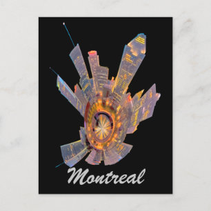 Montrealer Mini-Planet Postkarte