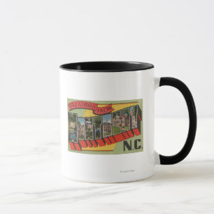 Montreat, North Carolina - große Buchstabe-Szenen Tasse