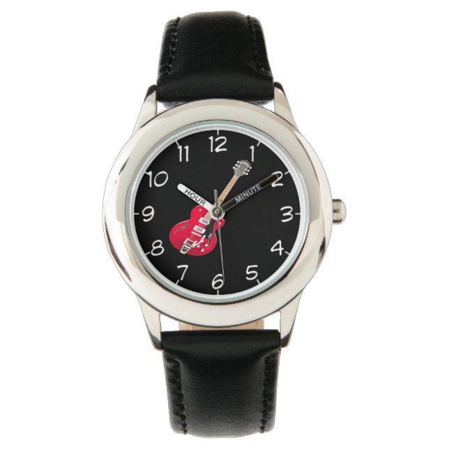 Montres à poignet design "Rock Guitar" (devant)