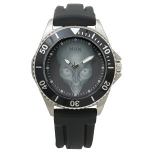 Montres Alien UFO monogramme personnalisées