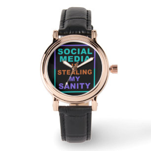 Montres amusantes des "médias sociaux"