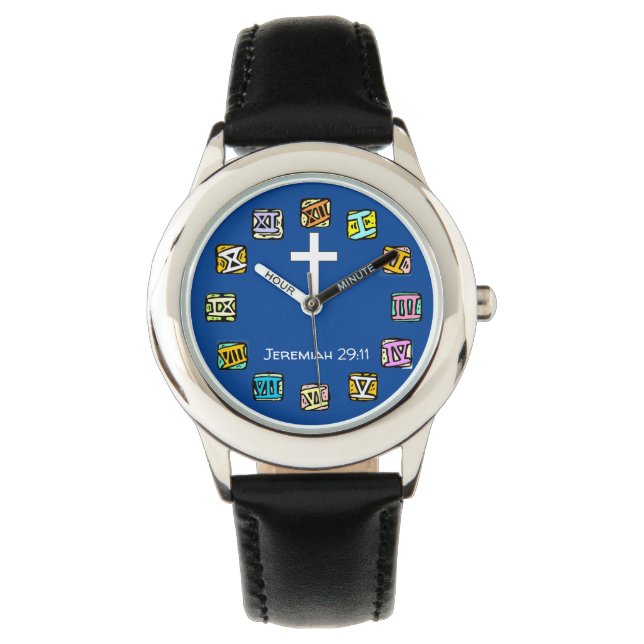 Montres chrétiennes customisées pour enfants (devant)