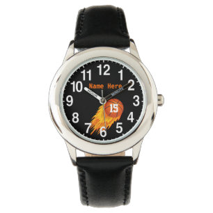 Montres de basketball Cool Flaming personnalisées
