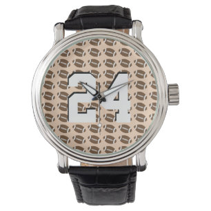 Montres de nombre de football customisées