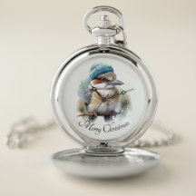 Hiver Kookaburra voeux, personnalisé