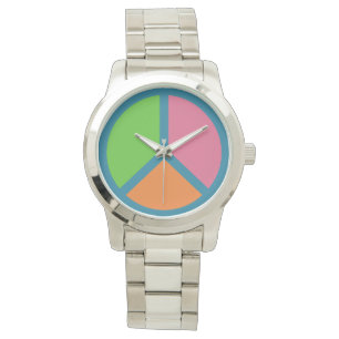Montres des signes de paix colorées