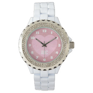 Montres monogrammes personnalisées "I LOVE YOU"