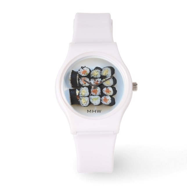 Montres monogrammes sushis personnalisés (Recto)