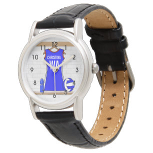 Montres personnalisables de net-ball de concepteur