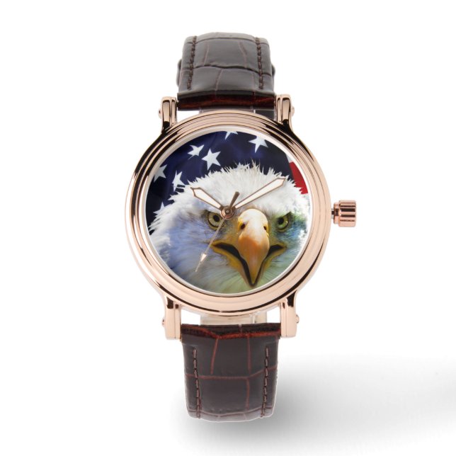 Montres personnalisables drapeau américain (Recto)