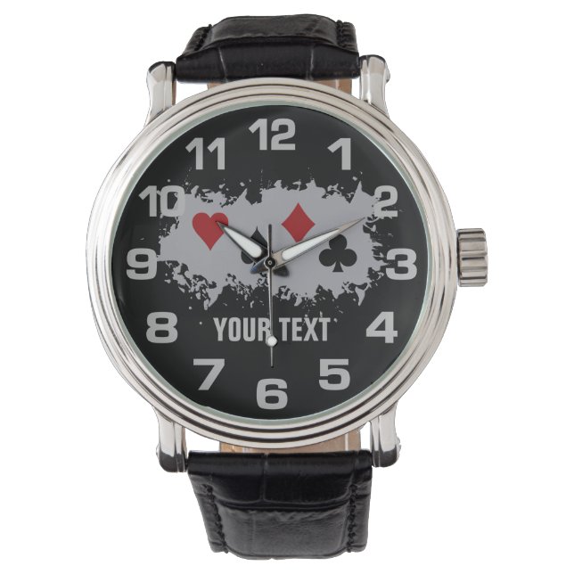 Montres personnalisées Card Splash (devant)