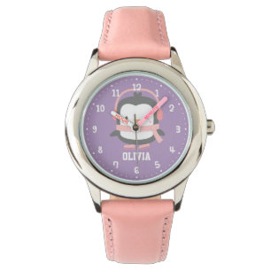 Montres Personnalisées Filles Manchots Mignonnes
