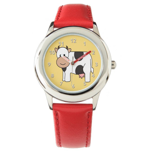 Montres pour enfants de la Vache mignonne (devant)