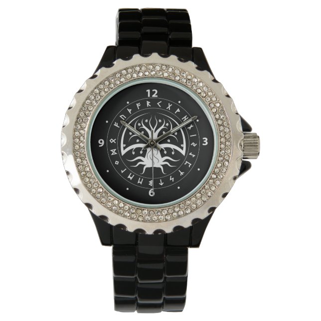 Montres Runes Cercle Yggdrasil (Combo) (devant)