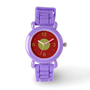 Montres saisissantes rouges et d'olive > d'enfants