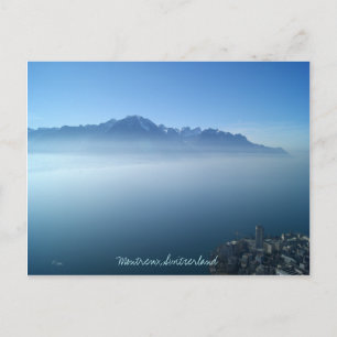 Montreux aus dem Blau Postkarte