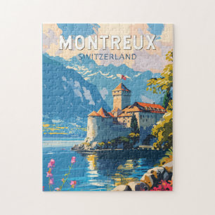 Montreux Schweiz Reise Kunst Vintage