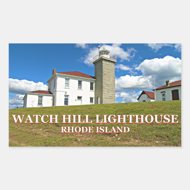 Montrez le phare de Hill, Stickers de Rhode Island (Devant)