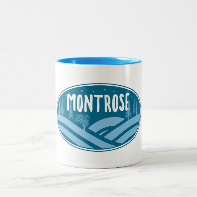 Montrose Colorado Außenbereich Zweifarbige Tasse (Mittel)