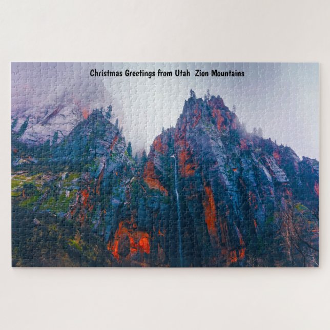 Monts de l'Utah Zion. Jigsaw Puzzle (Horizontal)