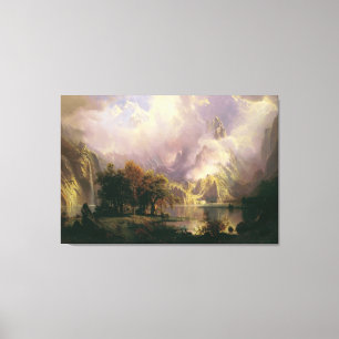 Monts Misty Peinture à l'huile Grande toile Impri