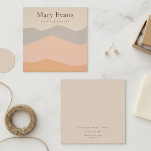 Monts pastel de style Kraft Écouter Carte d'affich