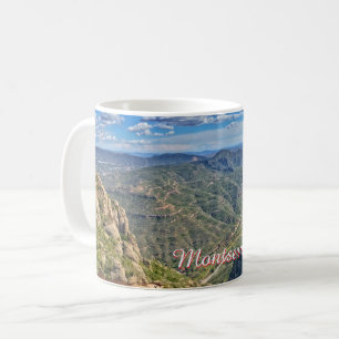 Montserrat-Berge in Spanien Kaffeetasse