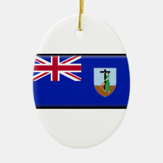 Montserrat-Flagge Keramikornament