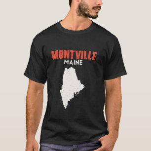 Montville Maine USA Staat America Travel Mainer T-Shirt
