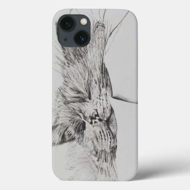 Monty sleepy Case-Mate iPhone hülle (Rückseite)