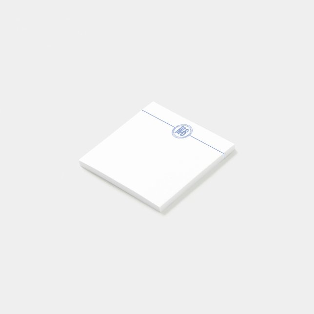 Monty & Strong - M&S Detective Agency Logo Post-it Klebezettel (angewinkelt)