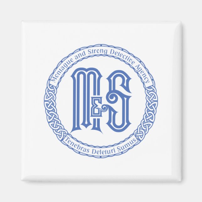 Monty & Strong - M&S Detective Agency Magnet (Devant)