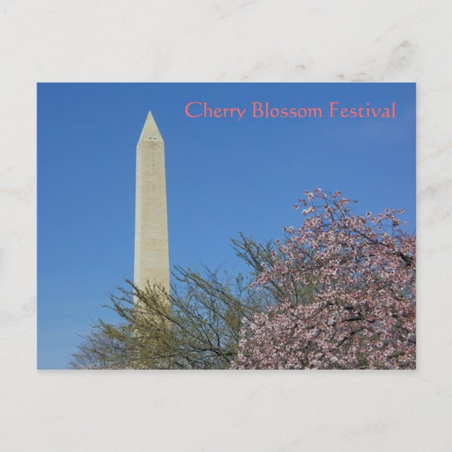 Monument Cherry Blossom Festival Postkarte (Vorderseite)