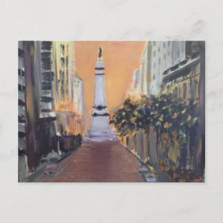 Monument Circle - Indianapolis, Indiana Postkarte