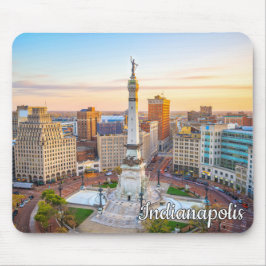 Monument Circle, Indianapolis, Indiana, USA Mousepad