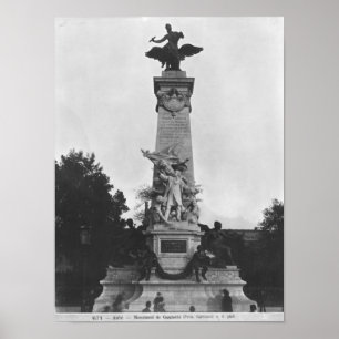 Monument nach Leon Gambetta 2 Poster