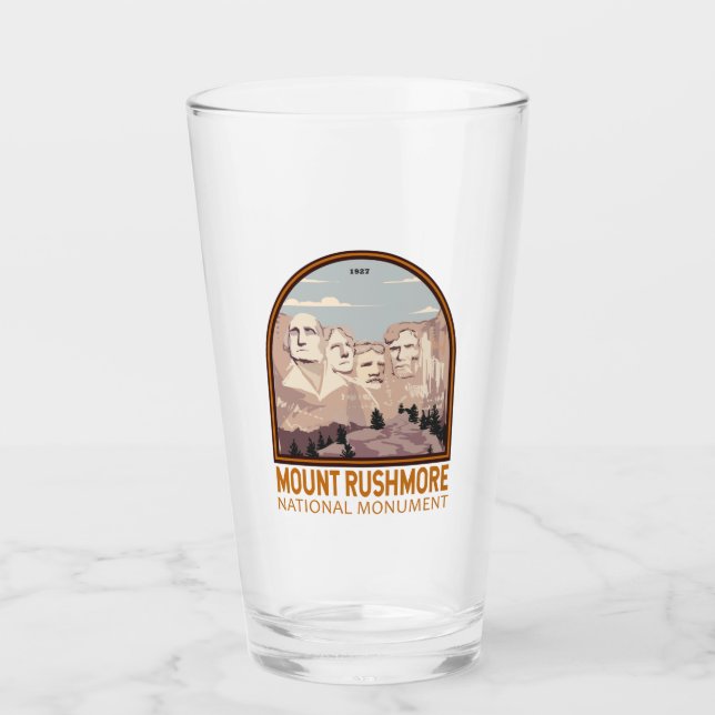 Monument Rushmore Nationalparkprojekt des Süd-Dako Glas (Vorderseite)