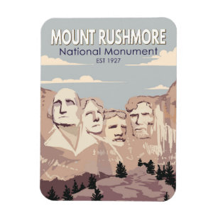 Monument Rushmore Nationalparkprojekt des Süd-Dako Magnet