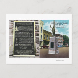 Monument Square und Erwin Historisches Museum Postkarte