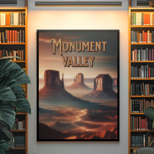 Monument Tal Arizona Poster