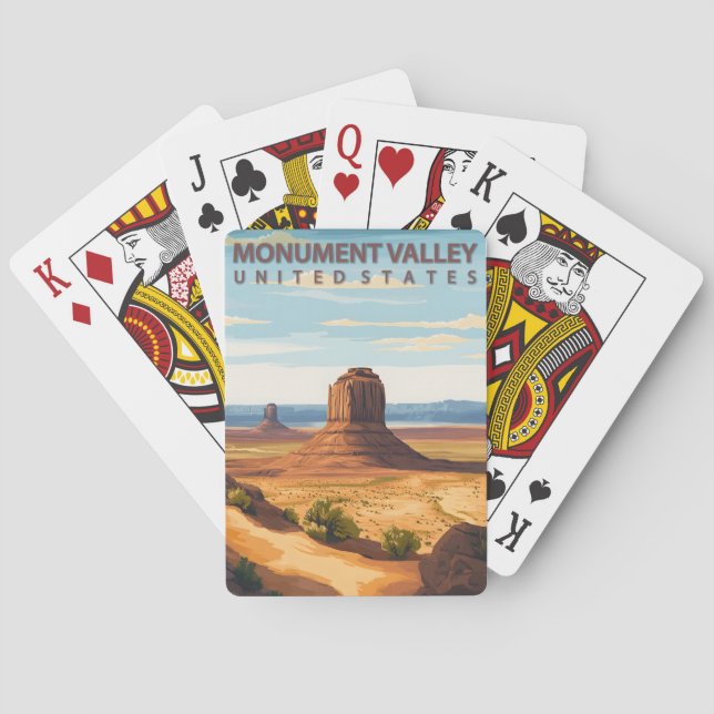 Monument Tal Arizona Spielkarten (Rückseite)