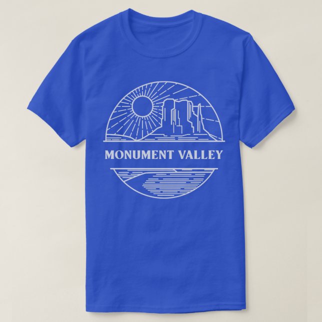 Monument Valle Arizona Utah Colorado T-Shirt (Design vorne)