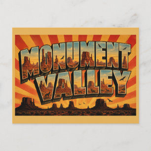 Monument Valley Arizona Rote Sandsteinfelsen Kunst Postkarte