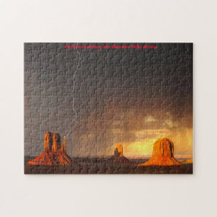 Monument Valley Arizona. Weihnachtsgrüße Puzzle