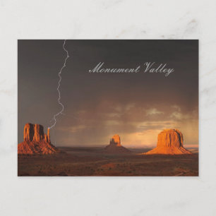 Monument Valley Beleuchtung Postkarte