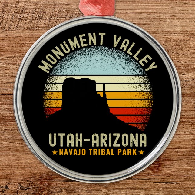 Monument Valley Classic Utah View Ornament Aus Metall (Von Creator hochgeladen)