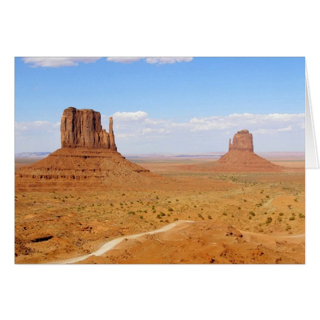 Monument Valley Mittens | American Southwest Card (Devant Horizontal)