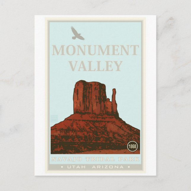 Monument Valley Navajo Tribal Park Postkarte (Vorderseite)