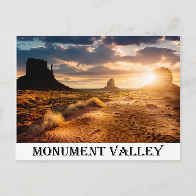 Monument Valley Navajo Tribal Park Utah USA Postkarte (Vorderseite)