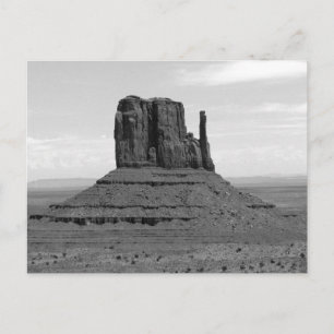 Monument Valley (schwarz-weiß) Postkarte